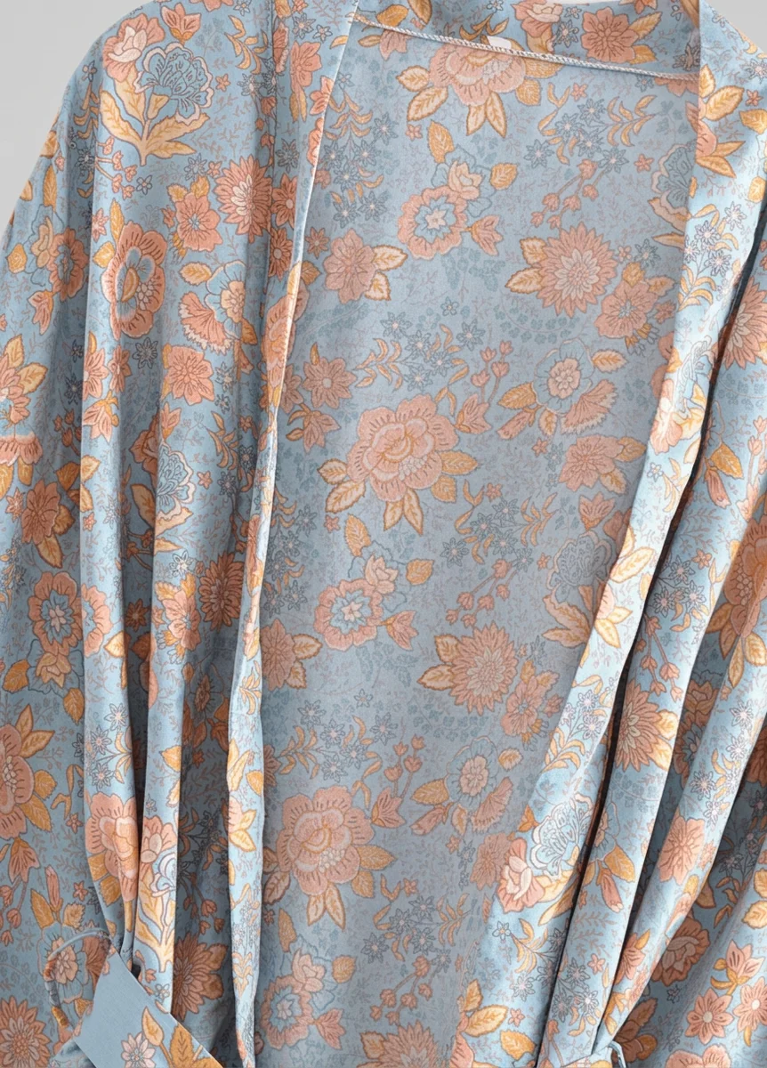 Kimono plage coton court femme bohème élégant - Vue 6 - Kimono Plage