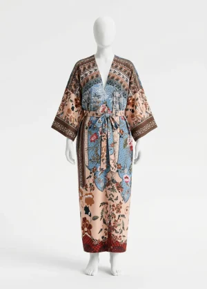 Kimono plage coton oversize bohème femme patchwork - Vue 1 - Kimono Plage