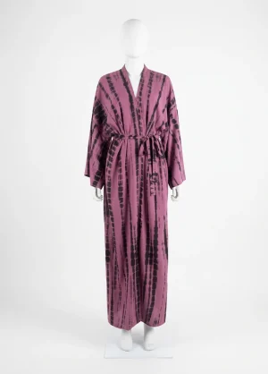 Kimono plage coton polyester long artistique été femme - Vue 1 - Kimono Plage