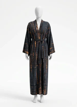 Kimono plage coton polyester long femme silhouette raffinée - Vue 1 - Kimono Plage