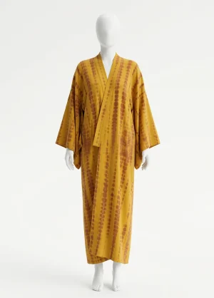 Kimono plage coton polyester long imprimé tie dye - Vue 1 - Kimono Plage