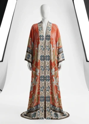 Kimono plage viscose long ample style traditionnel femme - Vue 1 - Kimono Plage